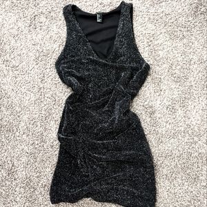 Super stretchy comfortable sparkly mini dress